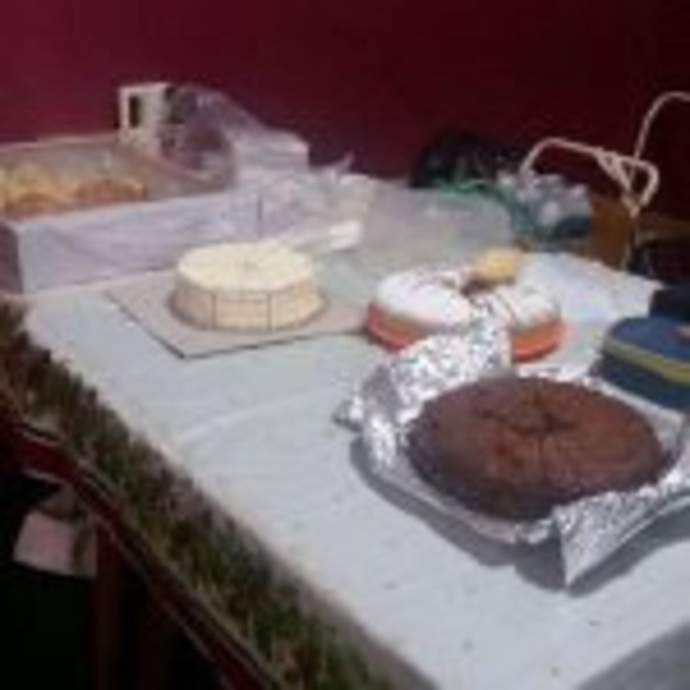 The lovely food donated by members and their families