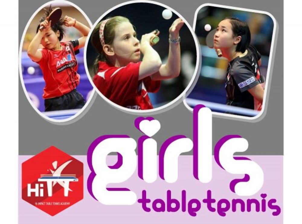 girls table tennis at hitt academy