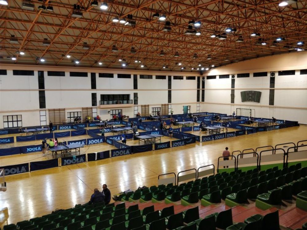 The table tennis hall at the National Sports Complex in Tal-Qroqq
