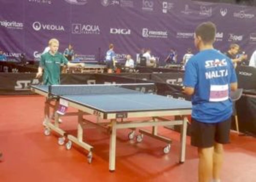 Sean Debono during the 2018 Junior International Championships in Romania