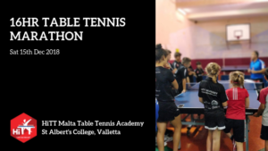 Istrina 2018 - HiTT Academy organises table tennis marathon for charity