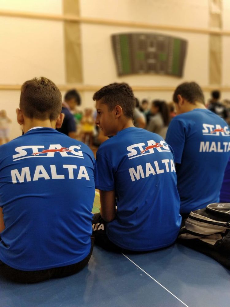 1st Malta International Table Tennis Tournament in history - Malta Cadet Boys team