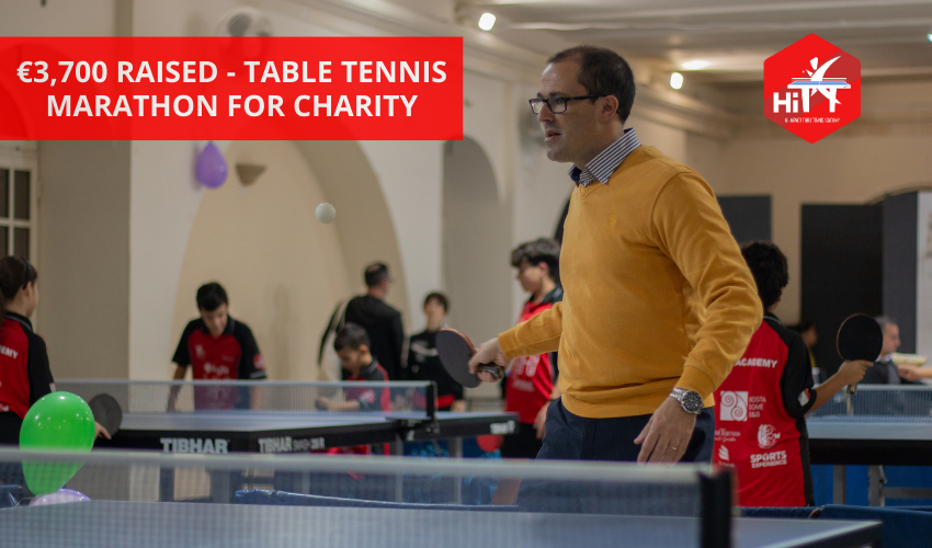 24 hour Table Tennis Marathon and help us raise funds for a good cause.